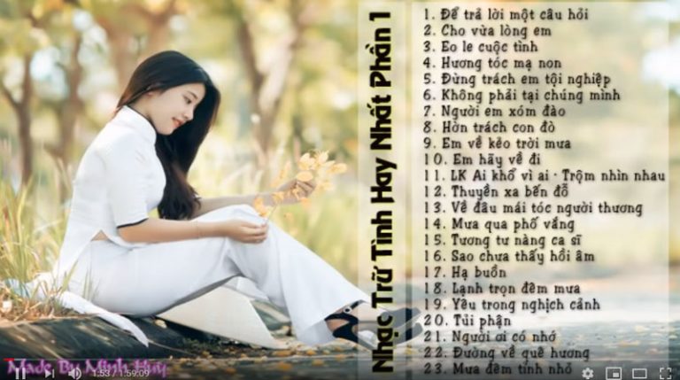 Tuyển Tập Nhạc Trữ Tình Hay Nhất Mọi Thời Đại