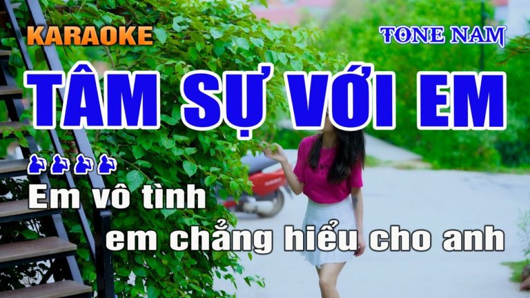 Tâm Sự Với Em Karaoke Nhạc Sống Tone Nam Am  PHỐI MỚI I Karaoke Lâm Hiền