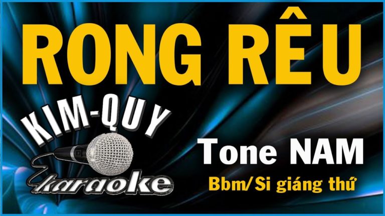 RONG RÊU – KARAOKE – Tone NAM ( Bbm/Si giáng thứ )